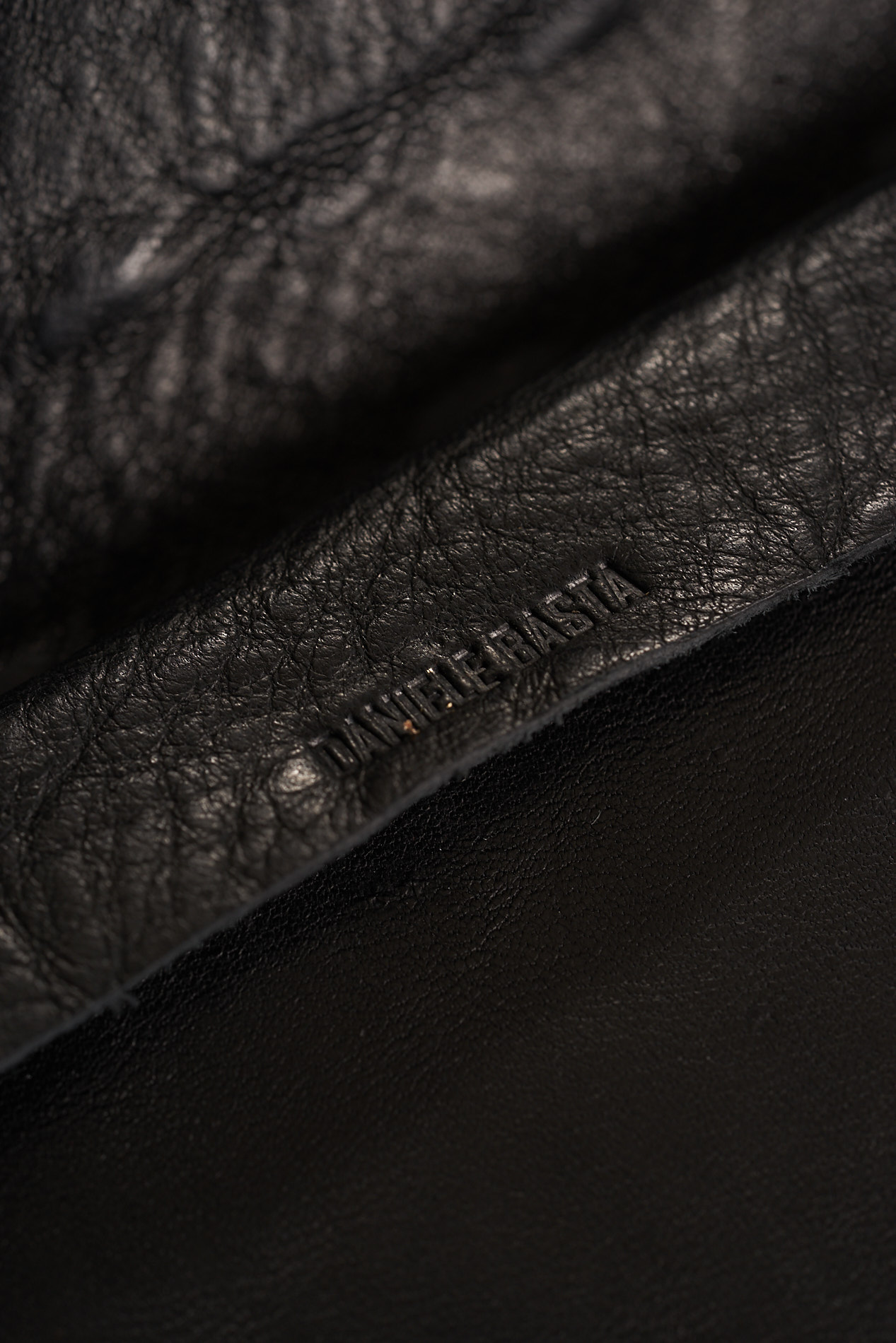 daniele basta leather and silver  WALLET